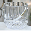 Haonai glassware bucket,glass ice bucket
